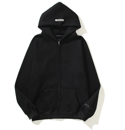 Plain Zip-Up Hoodie