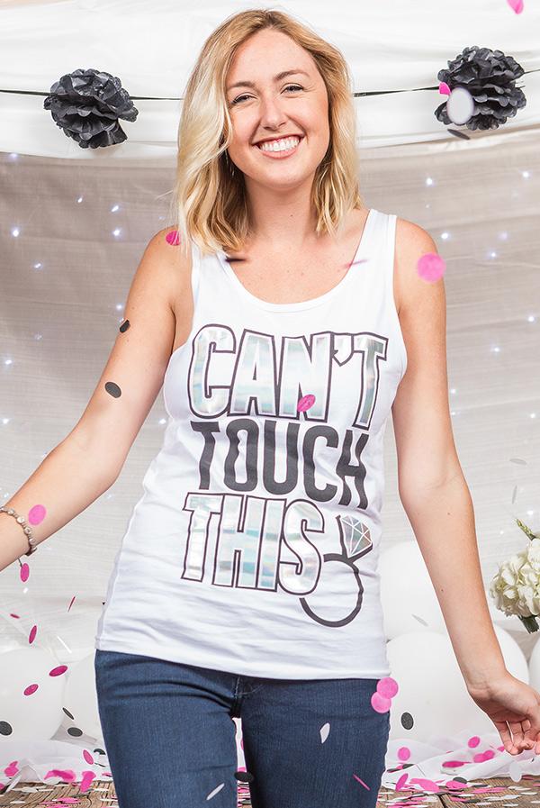 Bachelorette Party Shirts - MC Hammered  | Can't Touch This