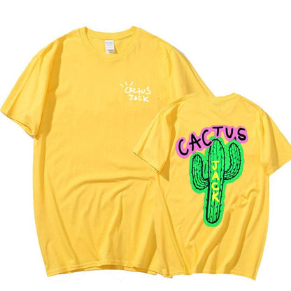 Cactus Print Couple Harajuku T-Shirts